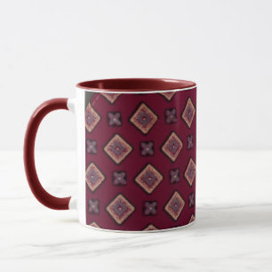 Antike Diamant-Krawatte Keramik-Tasse Tasse