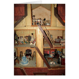 Antike Dollhouse-Karte - freier Raum