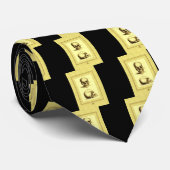 Antike Doppelschädel Krawatte (Gerollt)