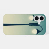Antike Doppelte Straßenlaterne iPhone 16 Hülle (Rückseite (Horizontal))