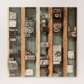 antike Druckblockstempel Puzzle (Horizontal)