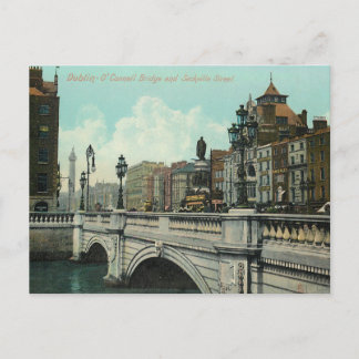 Antike Dubliner Brücke Postkarte