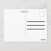 Antike Dusky-Rose Postkarte (Rückseite)