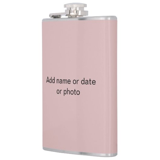 Antike Duskysche Rose Pastell Flachmann (Links)