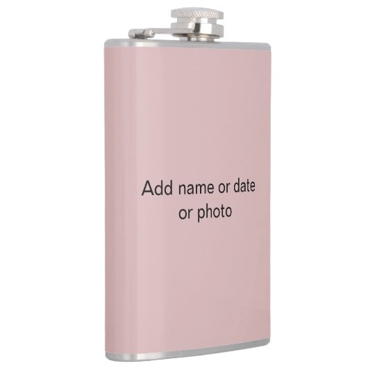 Antike Duskysche Rose Pastell Flachmann (Rechts)