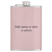 Antike Duskysche Rose Pastell Flachmann (Vorderseite)