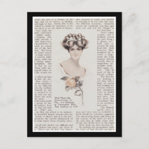 Antike Edwardianische Damen-Postkarte Postkarte