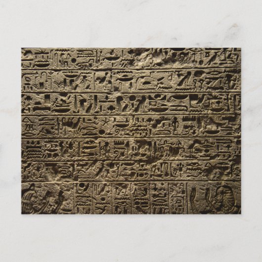 antike egyptische Hieroglyphen Postkarte (Vorderseite)