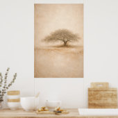 Antike Eiche | Südliche Eichenbaum-Wandkunst | Pos Poster (Küche)