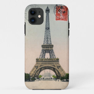 Antike Eiffelturm-Postkarte Case-Mate iPhone Hülle