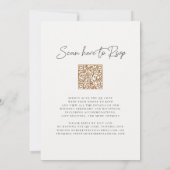 Antike Elegante Vintage Blumenhochzeit Einladung (Rückseite)