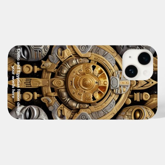 Antike Eleganz: keltische und ägyptische Fusion Case-Mate iPhone Hülle (Rückseite (Horizontal))