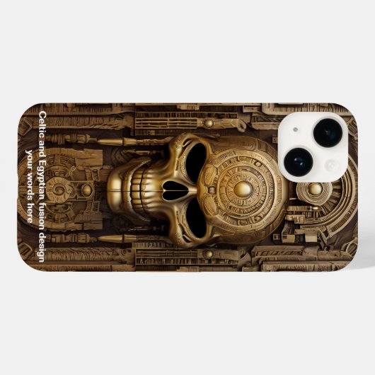 Antike Eleganz: keltische und ägyptische Fusion Case-Mate iPhone Hülle (Rückseite (Horizontal))