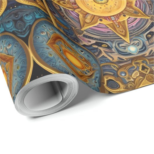 Antike Eleganz: keltische und ägyptische Fusion Geschenkpapier (Rolleneckpunkt)