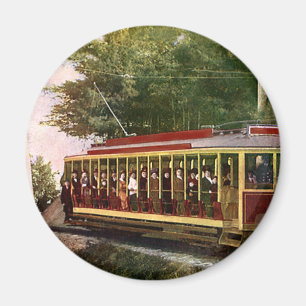 Antike elektrische Straßenbahn für Reise und Verke Magnet