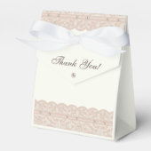 Antike Elfenbein-Perlen-Regency-Spitze-Bridal-Show Geschenkschachtel (Vorderseite)