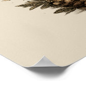 Antike Emaille-Kaffeekanne Poster (Ecke)