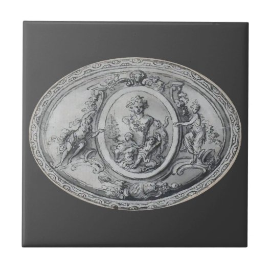 Antike Engel und Götter griechische römische Kunst Fliese (Vorderseite)