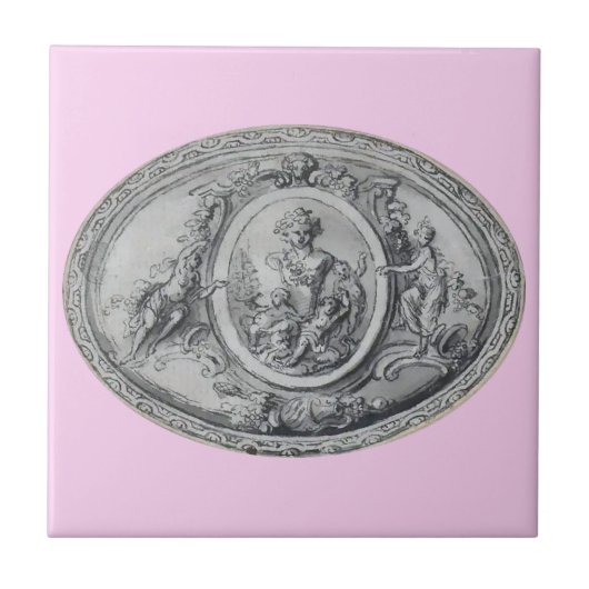 Antike Engel und Götter griechische römische Kunst Fliese (Vorderseite)