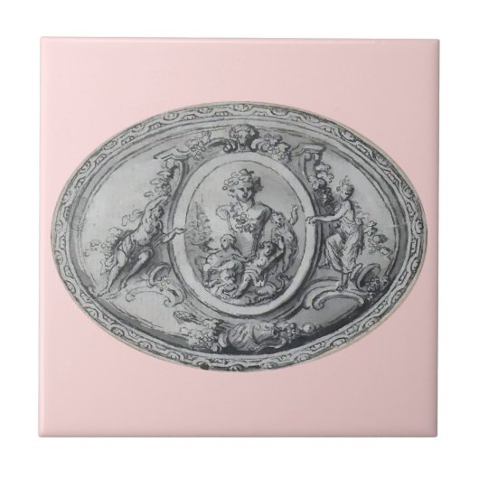 Antike Engel und Götter griechische römische Kunst Fliese (Vorderseite)