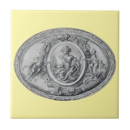 Antike Engel und Götter griechische römische Kunst Fliese (Vorderseite)