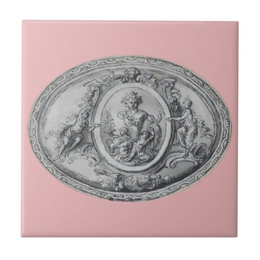 Antike Engel und Götter griechische römische Kunst Fliese (Vorderseite)