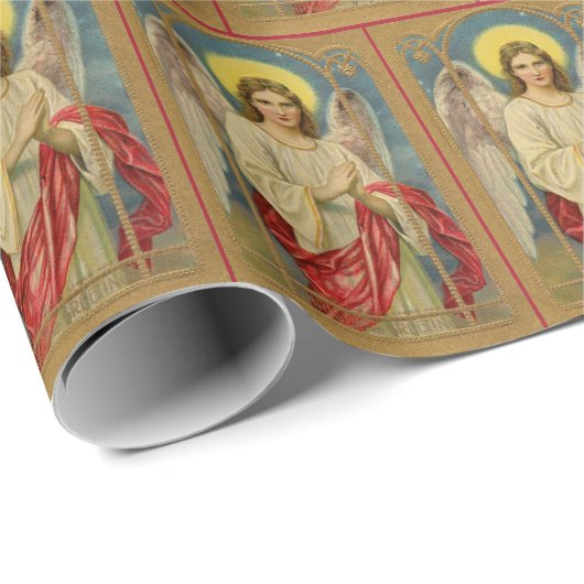 Antike Engel Weihnachtsgrüße Superior Qualität Geschenkpapier (Rolleneckpunkt)