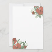 Antike Englische Gartenhochzeit Einladung (Rückseite)