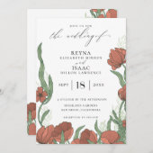 Antike Englische Gartenhochzeit Einladung (Vorne/Hinten)