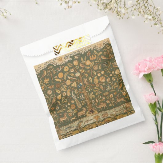 Antike englische Nadelspitze Baum des Lebens & Ein Geschenktütchen (Versiegelt)