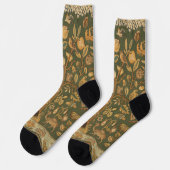 Antike englische Nadelspitze Baum des Lebens & Ein Socken (Linkes Detail)