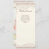 Antike englische Rose - Einladung zur Hochzeitsfei (Vorne/Hinten)