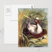 Antike Ente Postkarte (Vorne/Hinten)