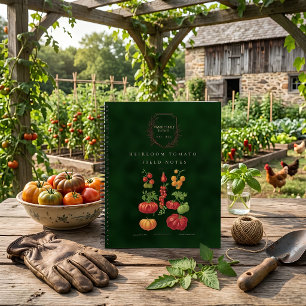 Antike Erbstück-Tomate Botanisch Personalisiert Notizblock
