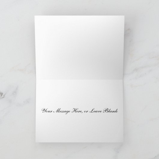 Antike erinnern sich an mich Gruß-Karte Karte (Innenseite)