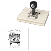 Antike Espressomaschine Kaffee-Branding Gummistempel (Stempel)