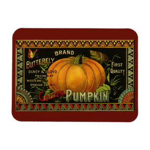 Antike Etikettenkunst für Dosen, Schmetterling Kür Magnet