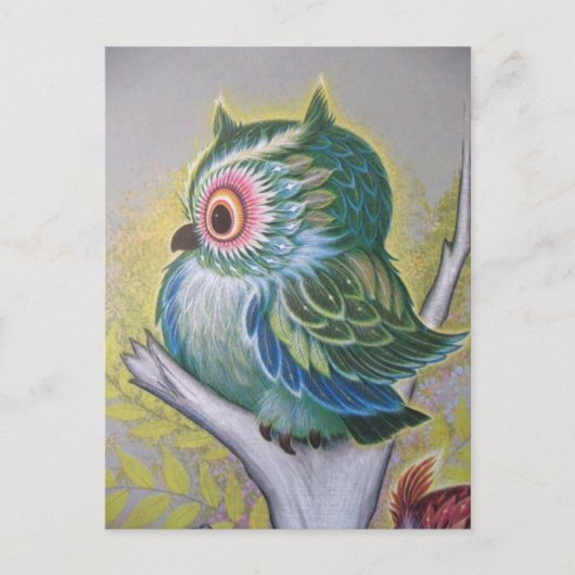 Antike Eule Postkarte (Vorderseite)