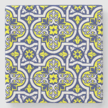 Antike europäische Keramikfliese gedruckt