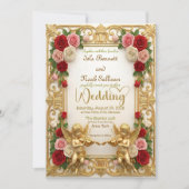 Antike europäische Märchen Cherub Hochzeit königli Einladung (Vorderseite)