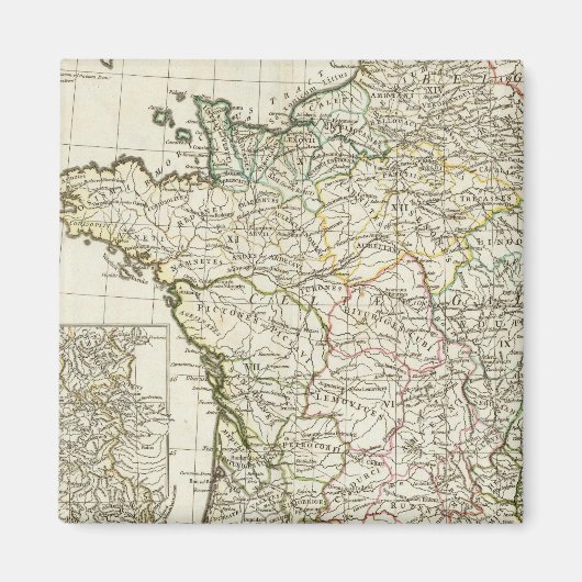 Antike Europakarte Magnet (Vorne)