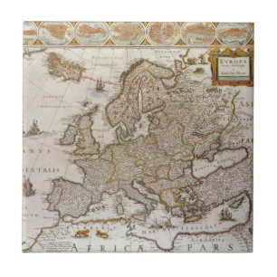 Antike Europakarte von Willem Jansz Blaeu, ca. 161 Fliese