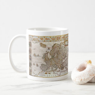 Antike Europakarte von Willem Jansz Blaeu, ca. 161 Kaffeetasse
