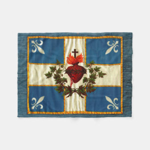 Antike Fahne Quebec Glockenläuten Sacré-Cœur Fleecedecke