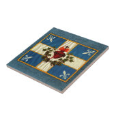 Antike Fahne Quebec Glockenläuten Sacré-Cœur Fliese (Seite)