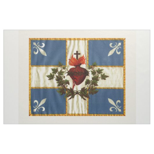 Antike Fahne Quebec Glockenläuten Sacré-Cœur Stoff (Yard (91,4 cm))