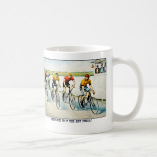 Antike Fahrrad-Kaffeetasse Kaffeetasse