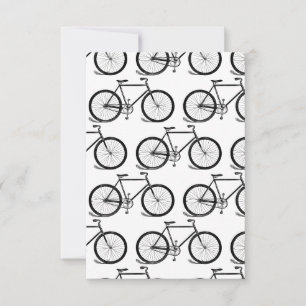 Antike Fahrräder Vintage-Fahrrad-Kunst CUSTOM-HINT Dankeskarte