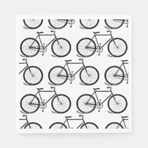 Antike Fahrräder Vintage-Fahrrad-Kunst CUSTOM-HINT Serviette