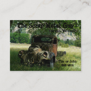 Antike Fahrzeug-Altmetall-Geschäfte Visitenkarte